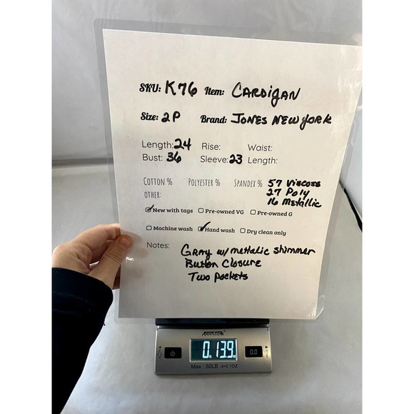 NWT Jones New York Cardigan - Picture 3 of 3